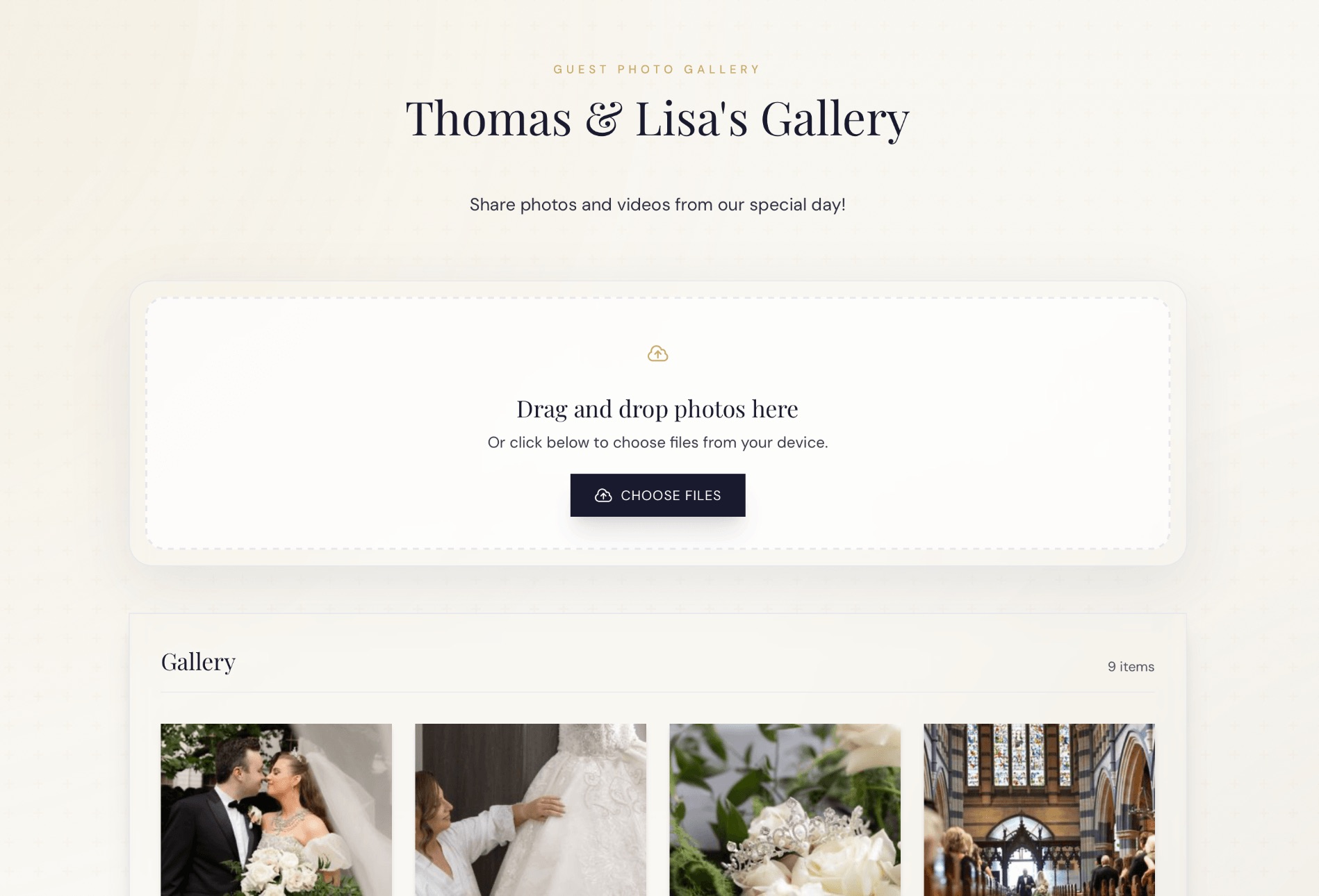 Wedding Nest Guest Galleries feature preview